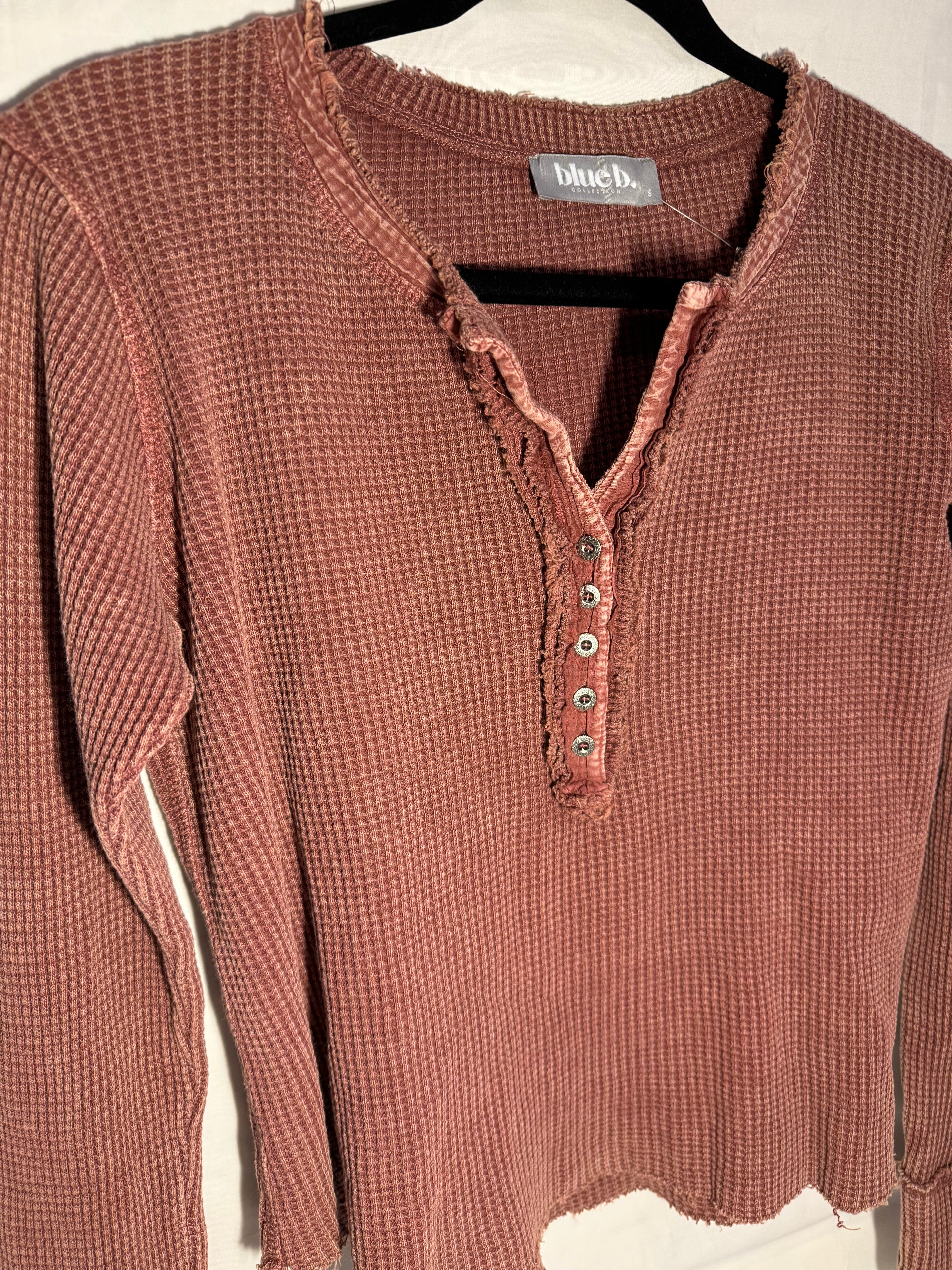 Scratch Waffle Knit Top