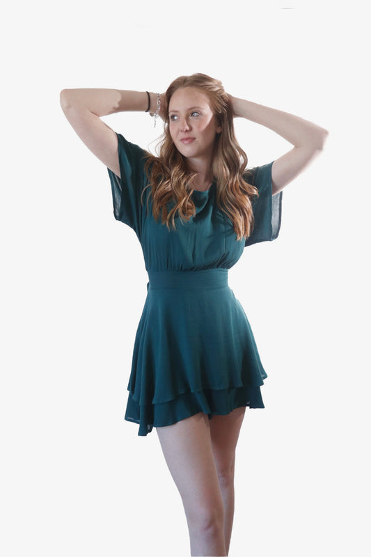 Tiered Jade Romper