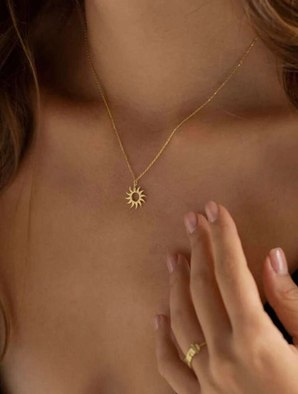 sun necklace